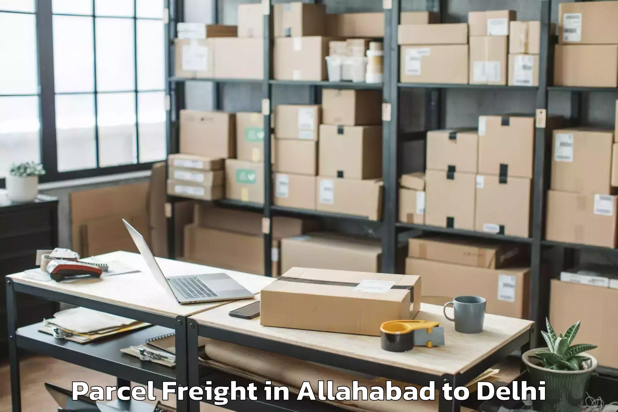 Book Allahabad to New Delhi Parcel Freight Online